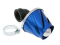 Filtru de aer TNT Helix Power 28-35mm adaptor carburator albastru universal