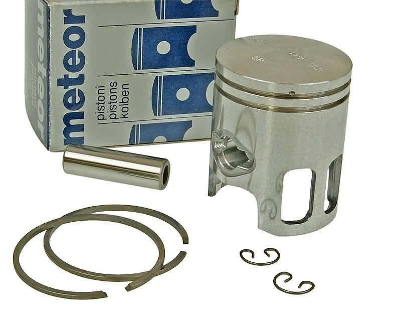 Kit piston Meteor 50cc de schimb pentru cilindrul original pentru MBK, Yamaha, Aprilia, Adly / Her Chee, Malaguti și alte mărci