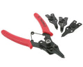 Set clești pentru inele de siguranță 101 Octane 10-50mm cu 4 capete interschimbabile universal