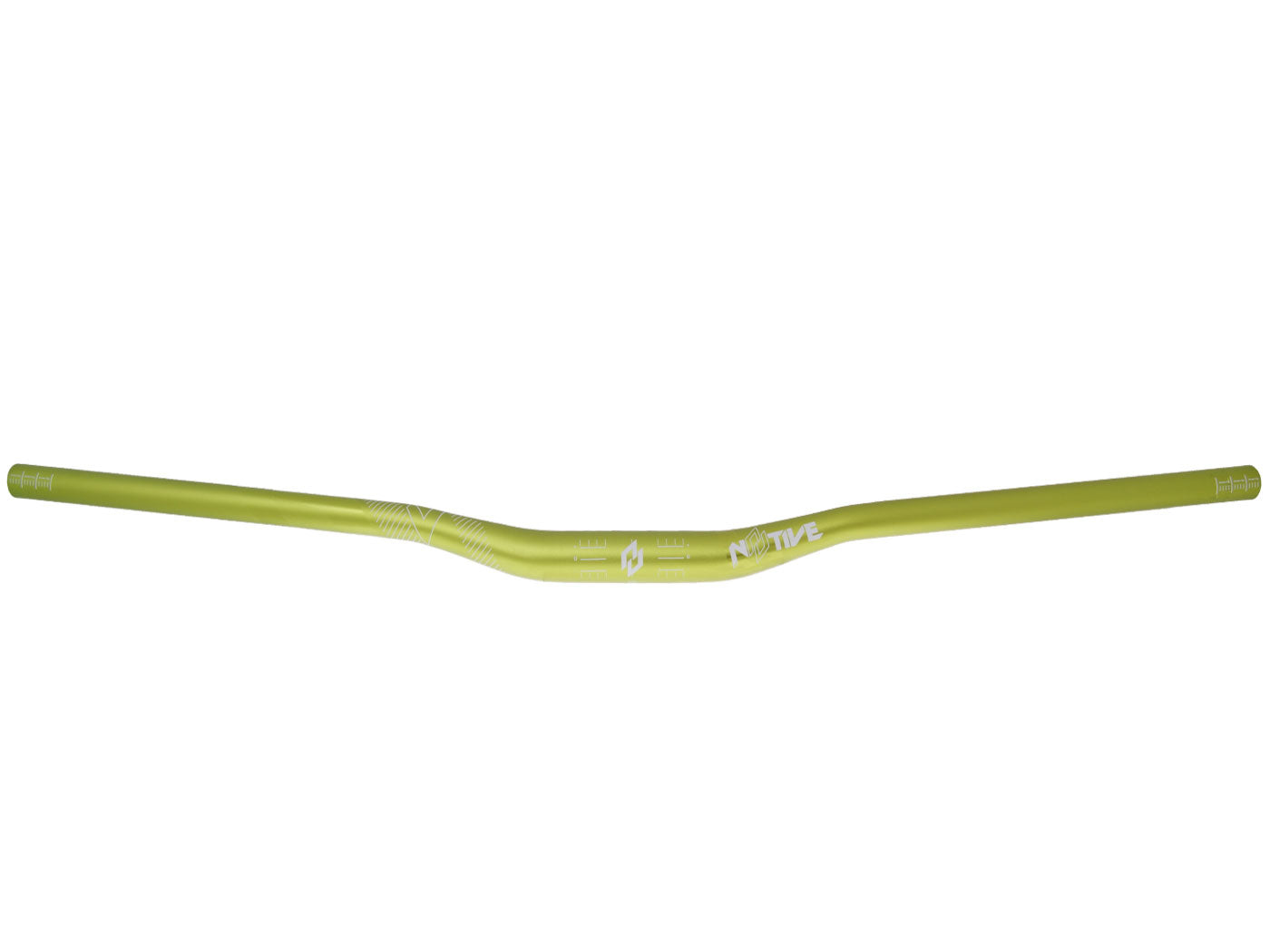 Ghidon n8tive AL7075 780x31,8mm, ridicare 20mm, 5° sus, 7° spate - verde, universal