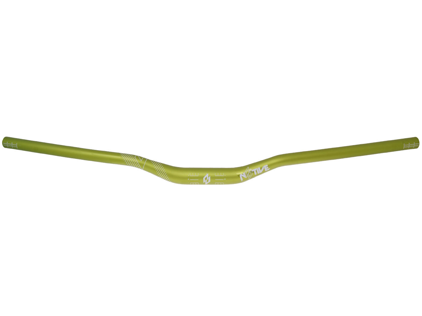 Ghidon n8tive AL7075 780x31.8mm, Rise 30mm, 5° sus, 7° spate - verde, universal