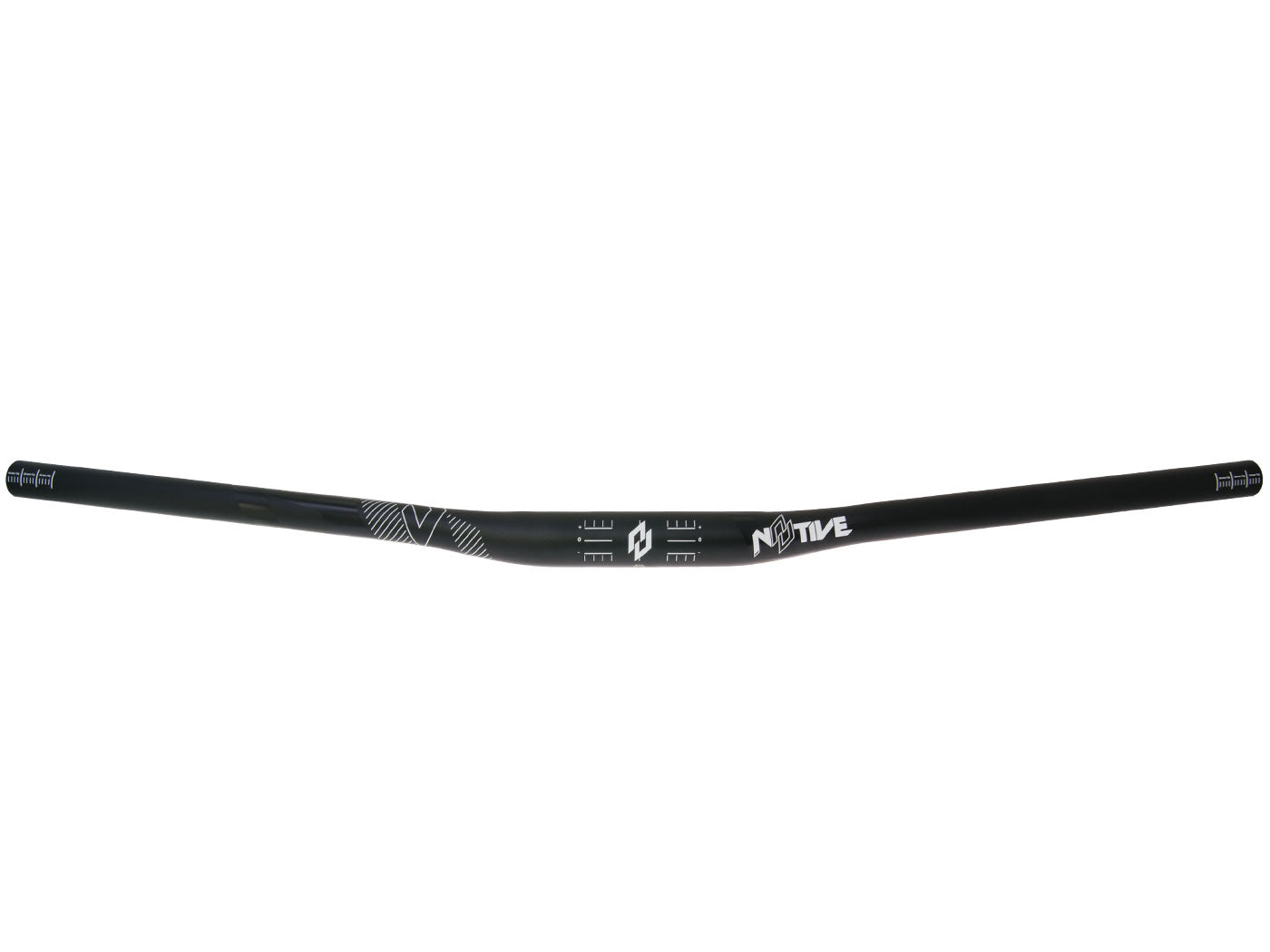 Ghidon n8tive AL7075 740x31.8mm, înălțime 10mm, 5° sus, 7° spate - negru, universal