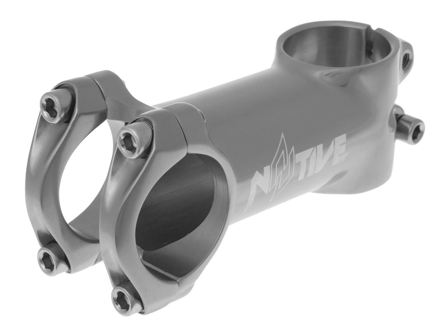 Pipa n8tive XC forjat la rece AL2014 31.8mm extensie 80mm unghi 6° gri universal