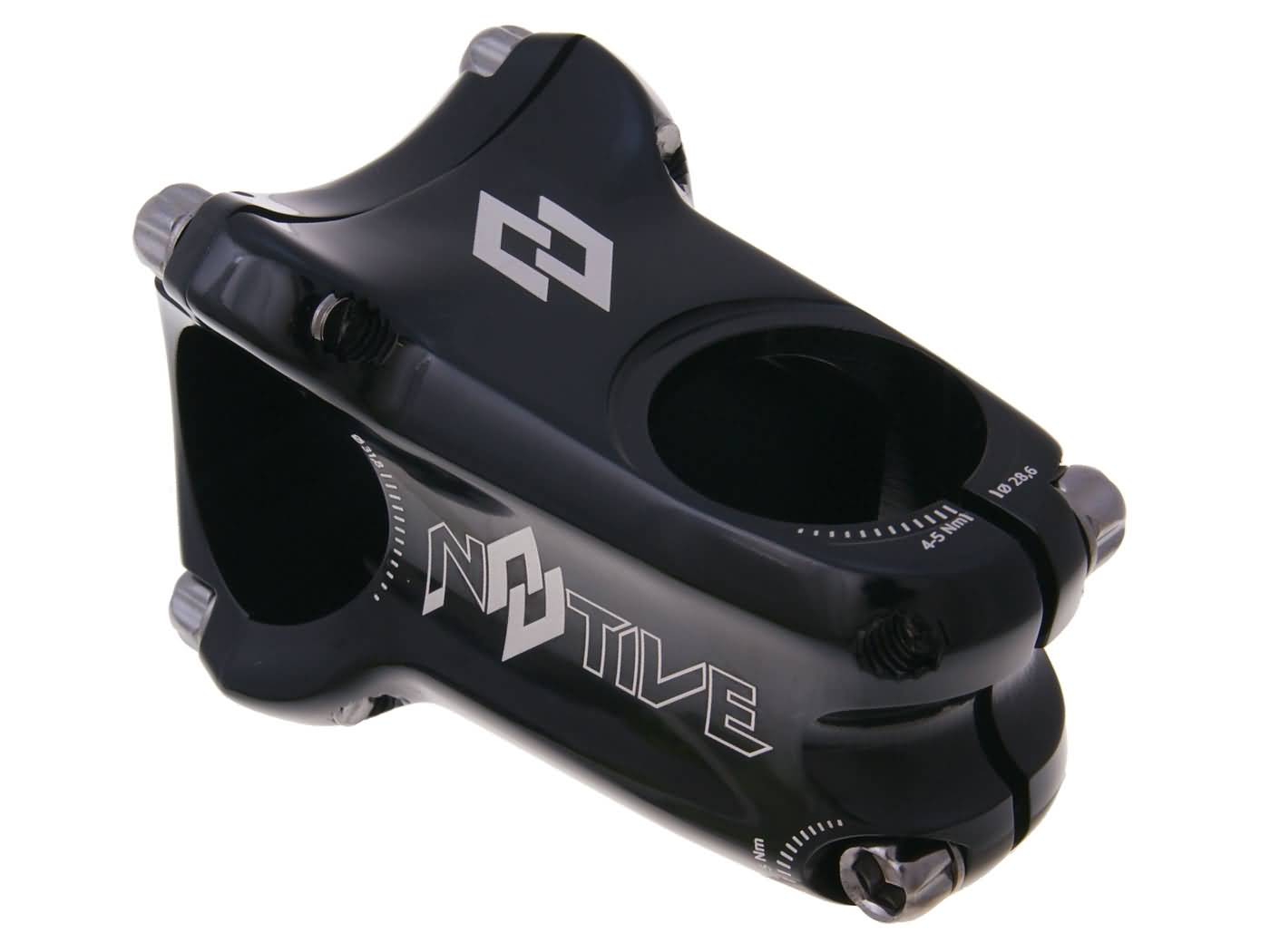 Pipituri n8tive Enduro forjat la rece 31,8mm extensie 50mm unghi 0° negru universal