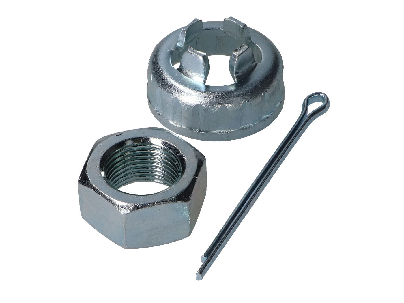 Piuliță roată 101 Octane M16 SW24 cu capac și splitpin pentru arborele de ieșire cutie vitezepiaggio, Vespa, Gilera, Aprilia, Derbi și alte modele