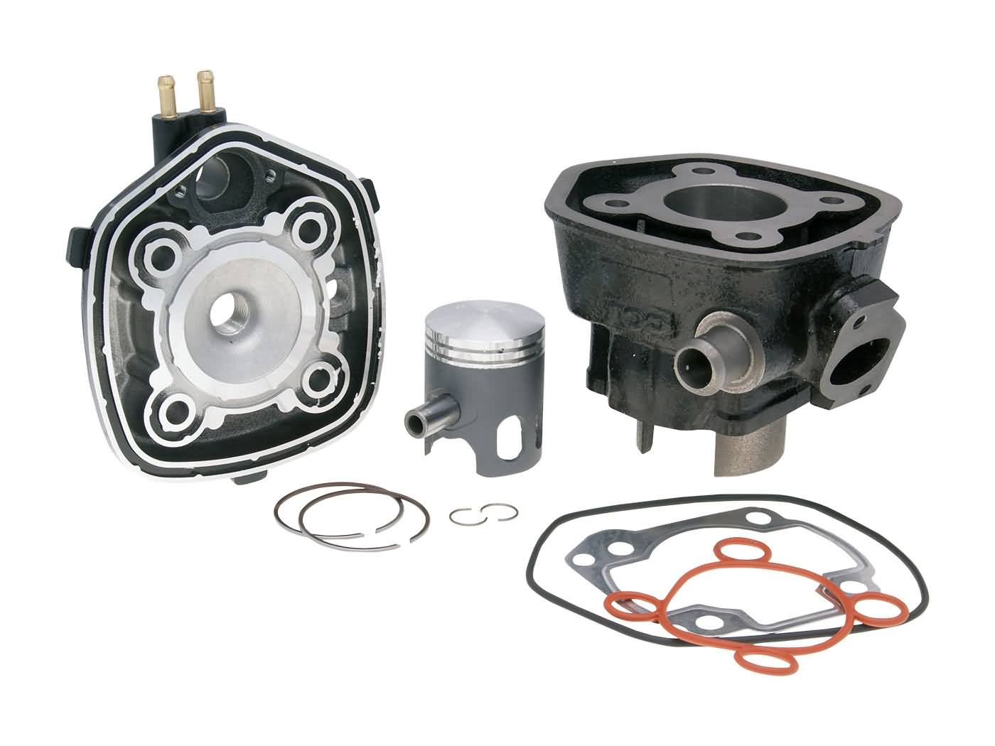 Kit Cilindru Top Performances Black Trophy 50cc pentru MBK, Aprilia, Malaguti, Yamaha, Benelli și alte modele Minarelli orizontal LC