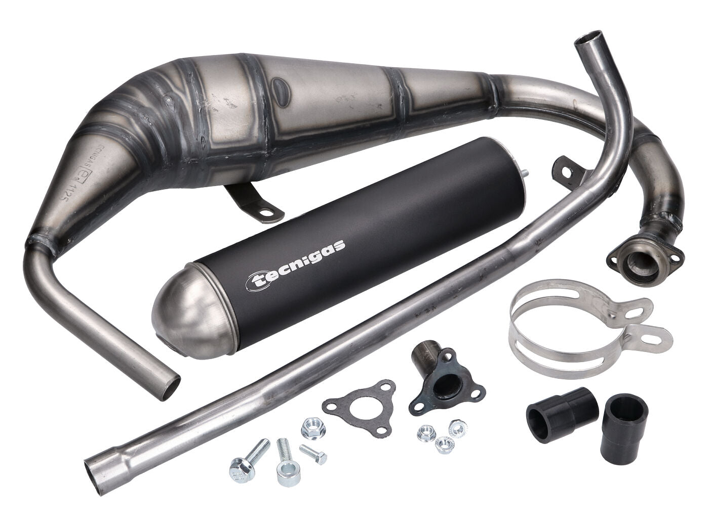 Eșapament racing Tecnigas E-Box pentru Derbi GPR 50 Racing, Nude, Replica și Aprilia RS 50 (D50B)