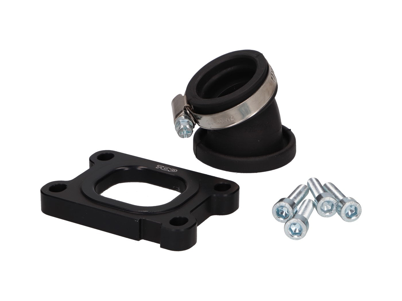 Racord de admisie Top Performances 24mm pentru Rieju, Motorhispania, Yamaha, Aprilia, Peugeot și alte mărci (Minarelli AM6)