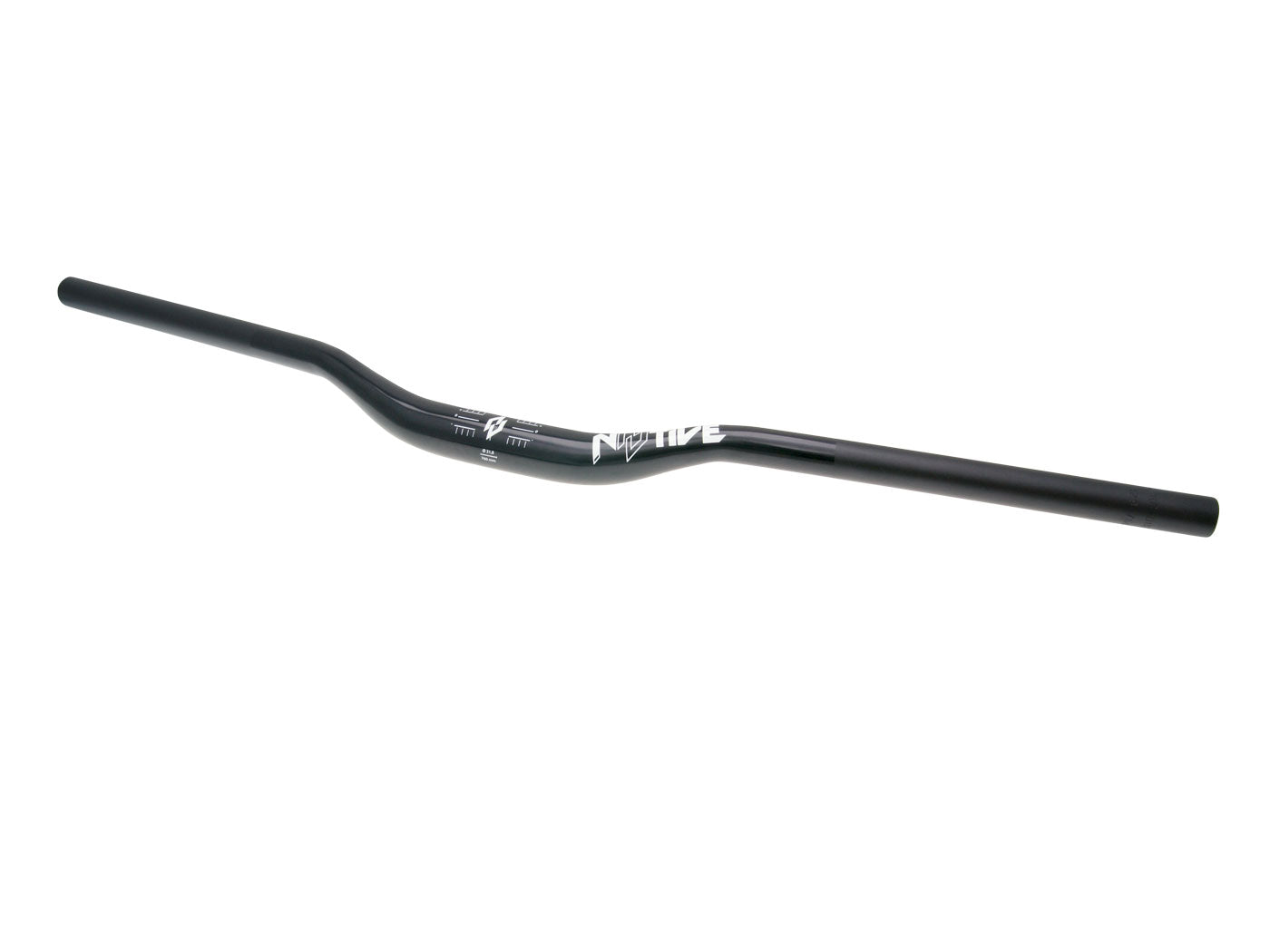 Ghidon n8tive AL6061 760x31.8mm, ridicare 25mm, 5° sus, 9° spate - negru, universal