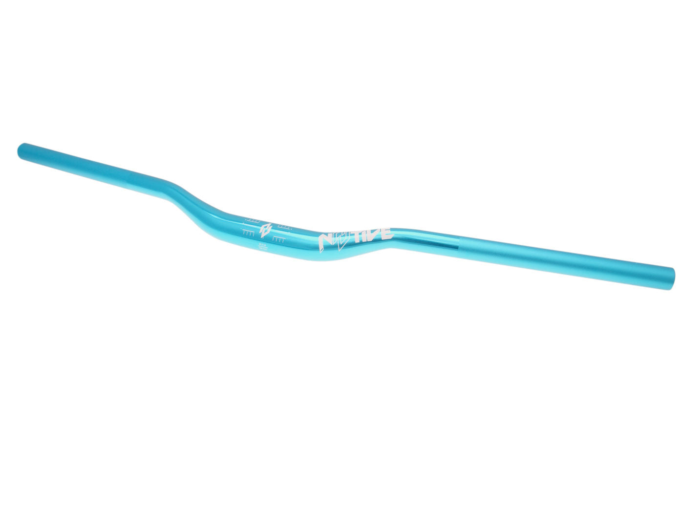 Ghidon n8tive AL6061 760x31.8mm, ridicare 25mm, 5° sus, 9° spate - turcoaz, universal