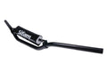 Ghidon Motocross Sifam din aluminiu anodizat cu bară de rigidizare și protecție, negru, 22mm, universal