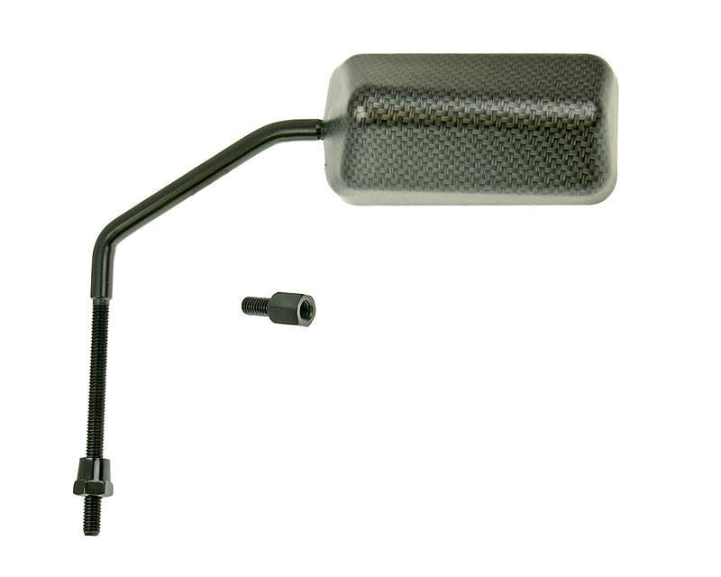 Oglindă Kyoto F1 Aspect Carbon Versiune Lungă Stânga / Dreapta M8 cu Adaptor Filet universal