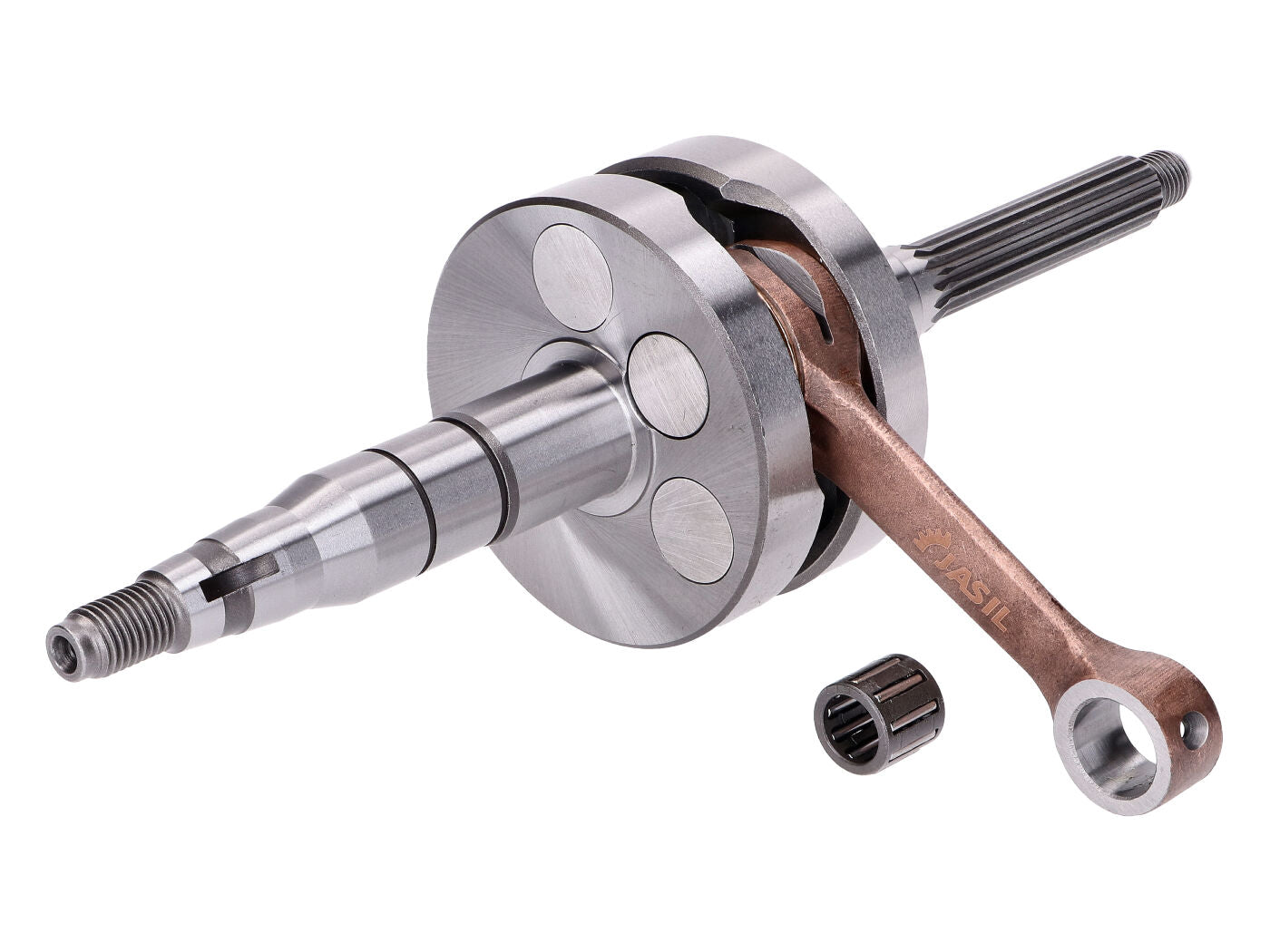 Arbore cotit Top Racing Vollwange HQ PP=10mm pentru MBK, Yamaha, Aprilia și alte modele Minarelli vertical