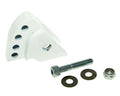 Kit de înălțare CNC 4 găuri alb pentru Yamaha, MBK, Malaguti, Adly / Her Chee, Benelli și alte modele Minarelli vertical