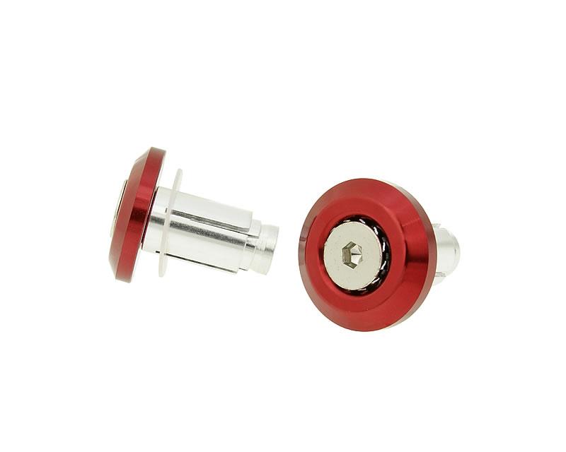 Capete ghidon cu amortizare vibrații Mini CNC - roșu, universal