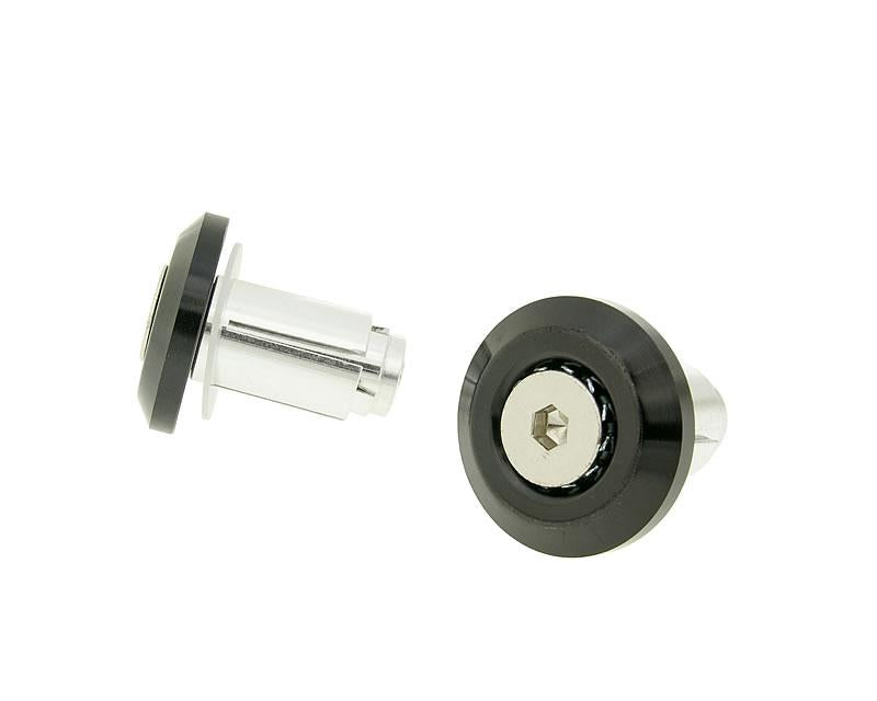 Capete ghidon cu amortizare vibrații Mini CNC frezate negre universal