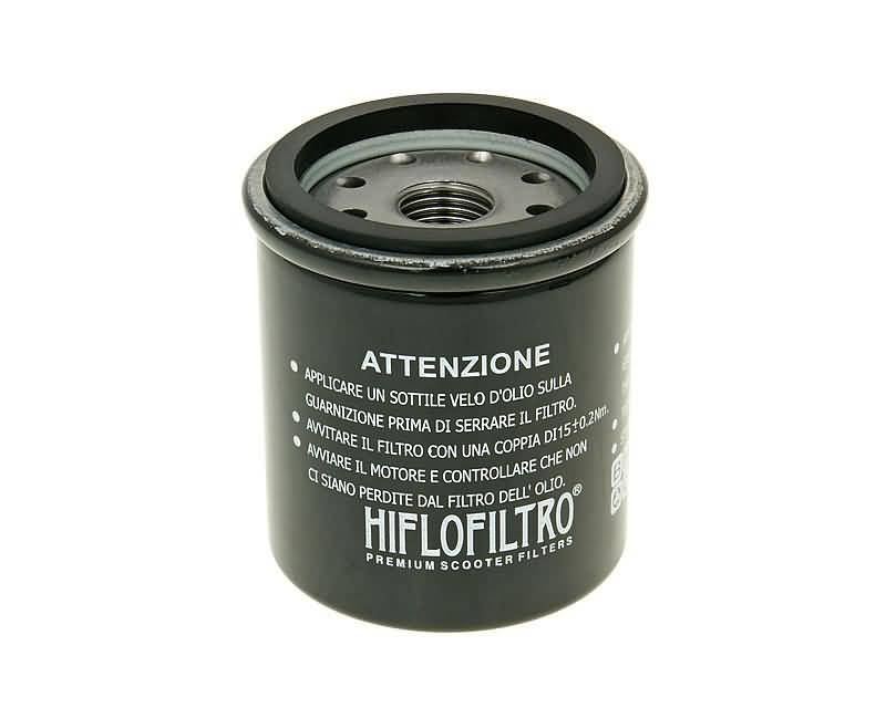 Filtru de ulei Hiflofiltro pentru Piaggio, Vespa Modern, Gilera, Aprilia și alte mărci motor 4 timpi