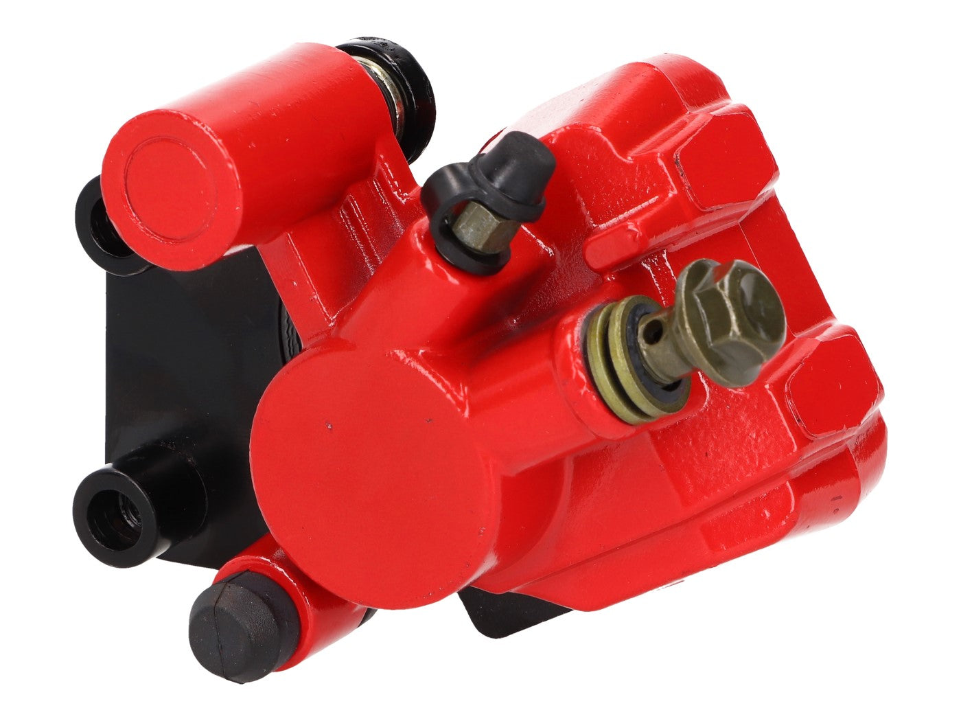 Etrier frână față 101 Octane un piston roșu cu plăcuțe pentru Generic, Baotian, Flex Tech, Znen, Explorer și alte mărci