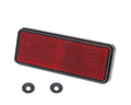 Reflector spate Vparts dreptunghiular roșu universal