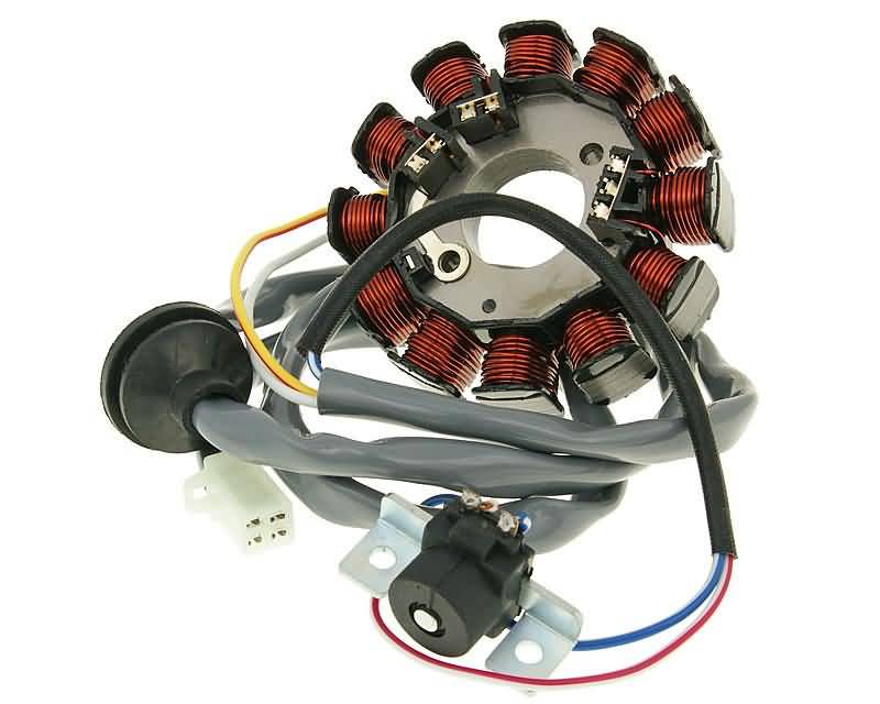 Stator Alternator 101 Octane 12 poli pentru MBK, Yamaha, Adly / Her Chee, Malaguti și alte modele