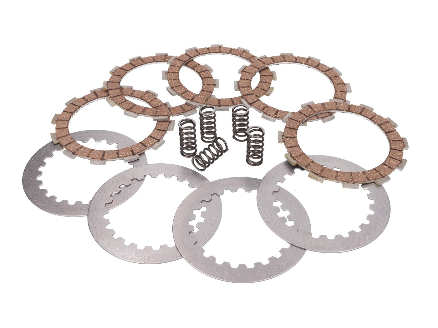 Set disc ambreiaj 101 Octane armat +20% 5 discuri fricțiune pentru Derbi, Aprilia, Gilera și alte mărci EBE, EBS, D50B0