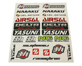 Set Autocolante Racing Planet Transparente Universal