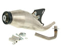 Eșapament sport Tecnigas GP4 pentru Piaggio, Vespa Modern, Aprilia, Derbi și alte modele 50cc 4T