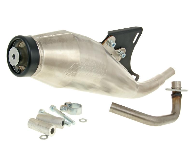 Eșapament sport Tecnigas GP4 pentru Piaggio, Vespa Modern, Aprilia, Derbi și alte modele 50cc 4T