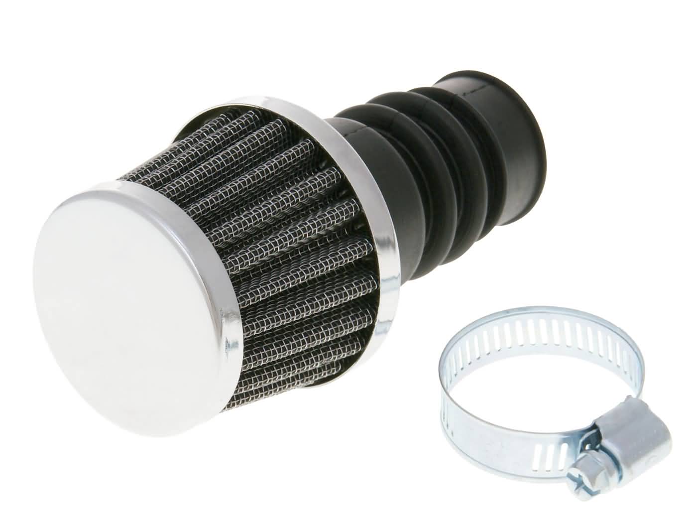 Filtru de aer sport 17mm pentru moped cu carburator Bing 12-15mm universal