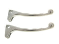 Set manete de frână stânga-dreapta aluminiu argintiu pentru Puch Maxi, VS 50, MV 50, DS 50, VZ 50 și alte modele
