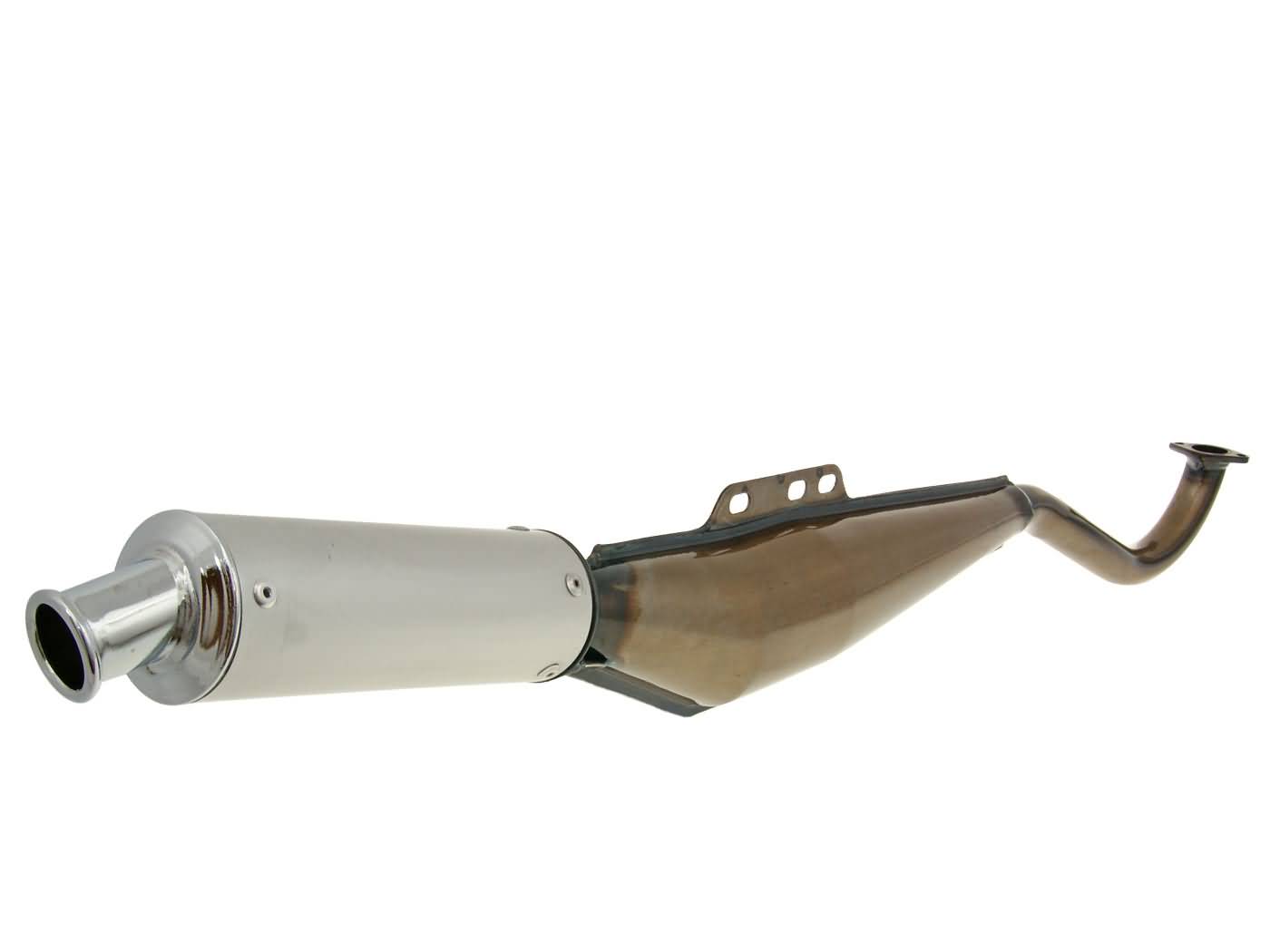 Eșapament expansie Tecno lăcuit / aluminiu pentru Puch Maxi S/N, Maxi L2A, Maxi K2, Maxi P1 și alte modele