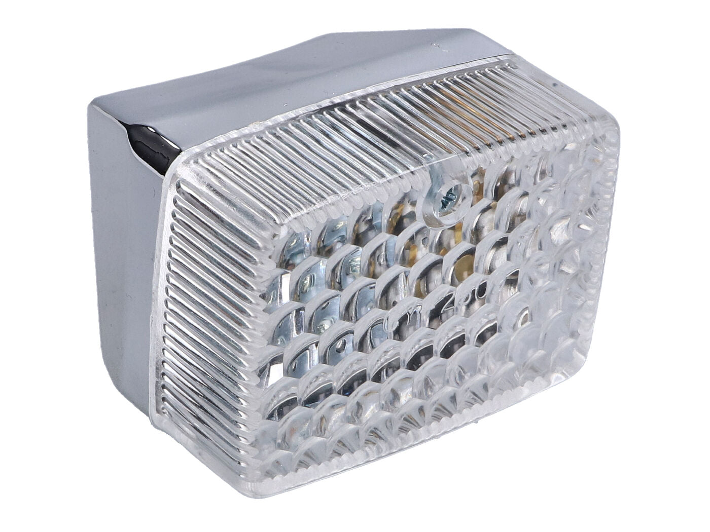 Stop spate mic universal alb pentru Mopede