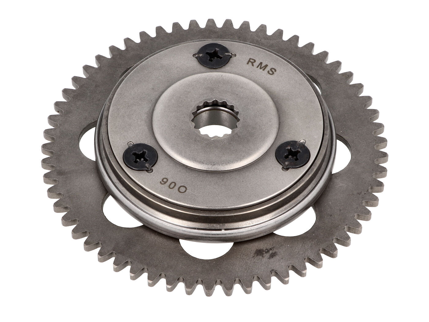 Demaror electric RMS cu roată liberă 16mm și coroană dințată pentru Yamaha Cygnus XC125, MBK Flame XC125