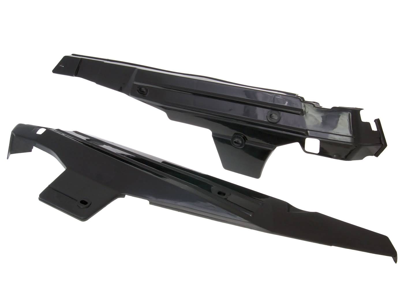 Set capace laterale negre pentru Puch Maxi L, Maxi S, Maxi K2, Maxi ZA50
