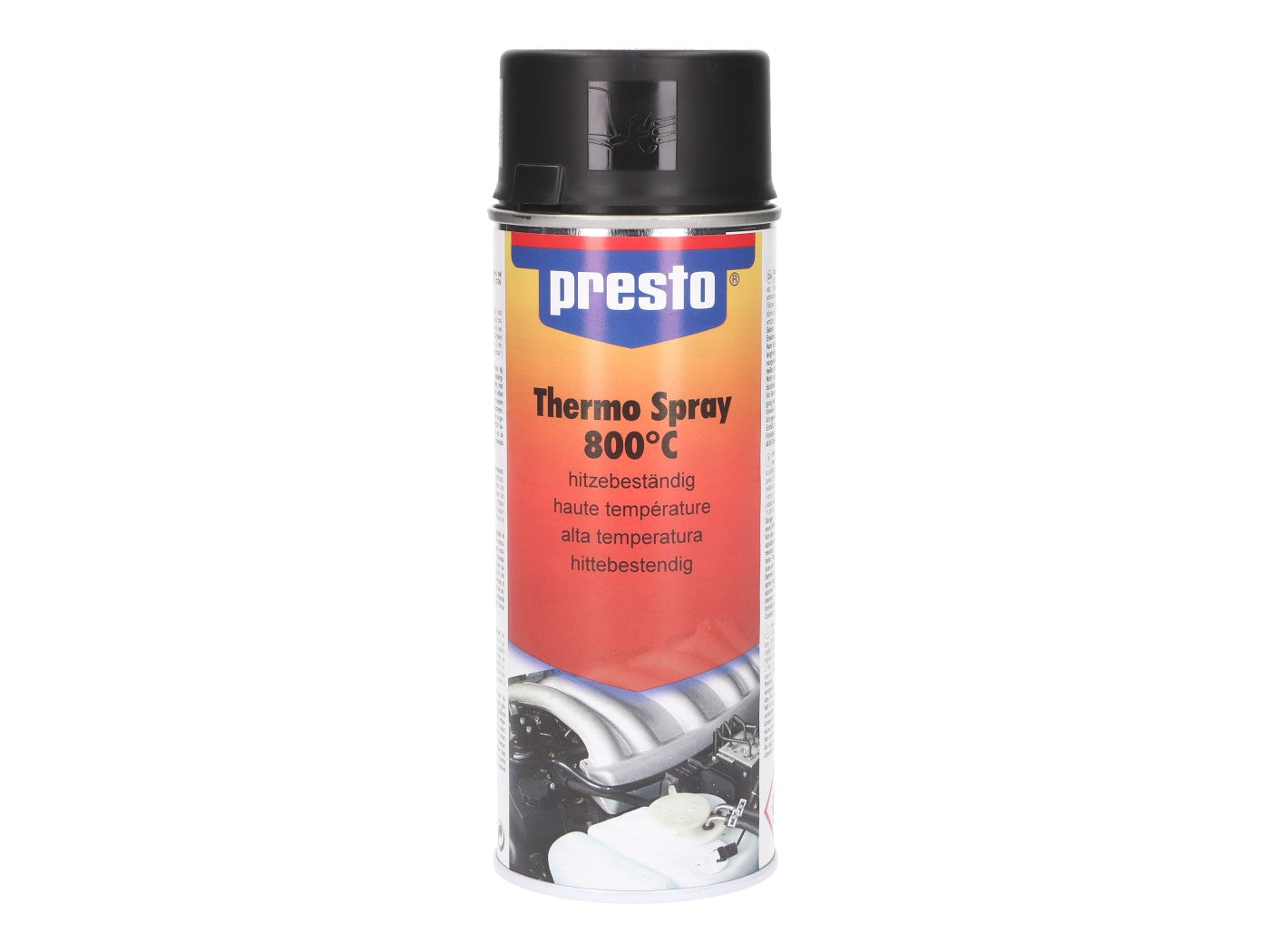 Vopsea Spray Termorezistentă Presto Negru Mat 800°C 400ml universal