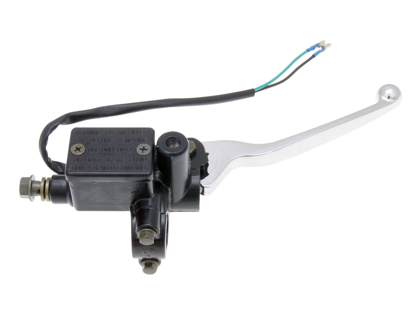 Cilindru frână față 101 Octane cu manetă și suport oglindă M8 pentru Baotian, Flex Tech, Znen, Nova Motors și alte mărci