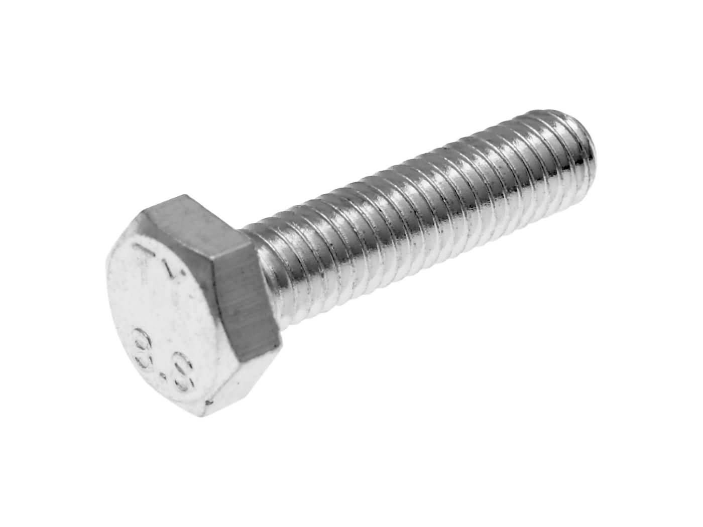 Șuruburi hexagonale 101 Octane DIN933 M6x25 filet complet zincate set 25 bucăți universal