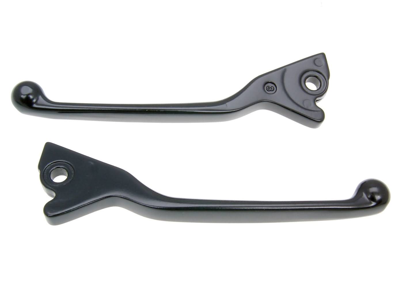 Set manete de frână 101 Octane negru pentru Vespa Modern, Gilera, Piaggio și alte modele