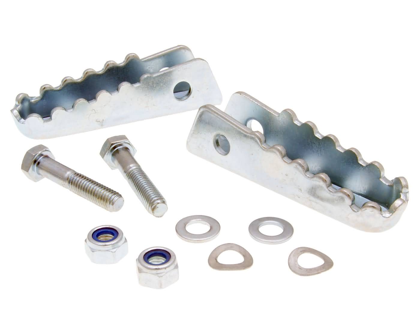 Set suporți picior pasager Piaggio OEM pentru Derbi Senda, Aprilia RX 50, SX 50, Gilera RCR, SMT