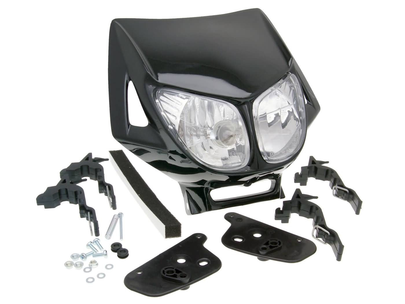 Mască Far 101 Octane Enduro Dublă Optică Neagră universal