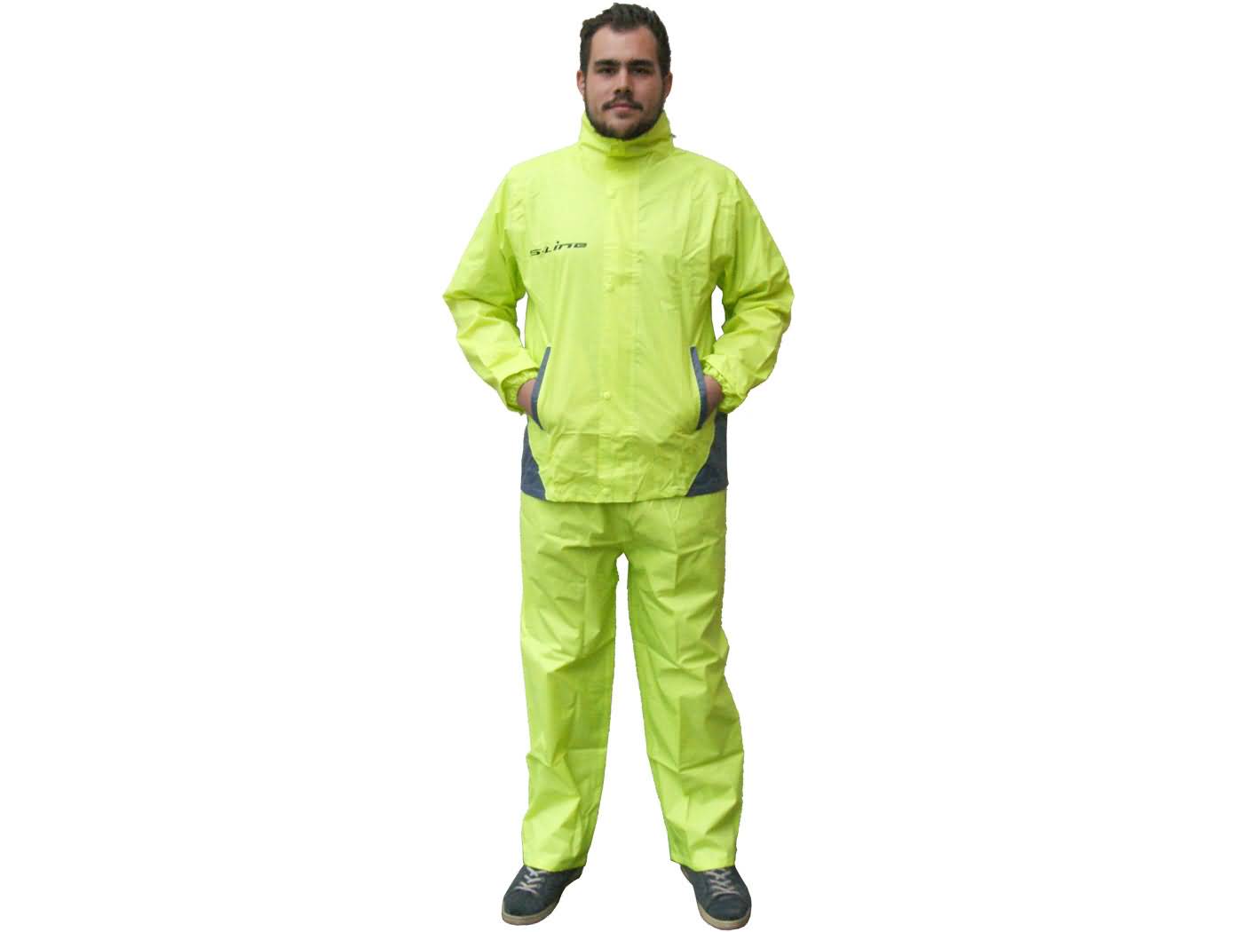 Costum de ploaie S-Line 2 piese galben mărimea XL universal