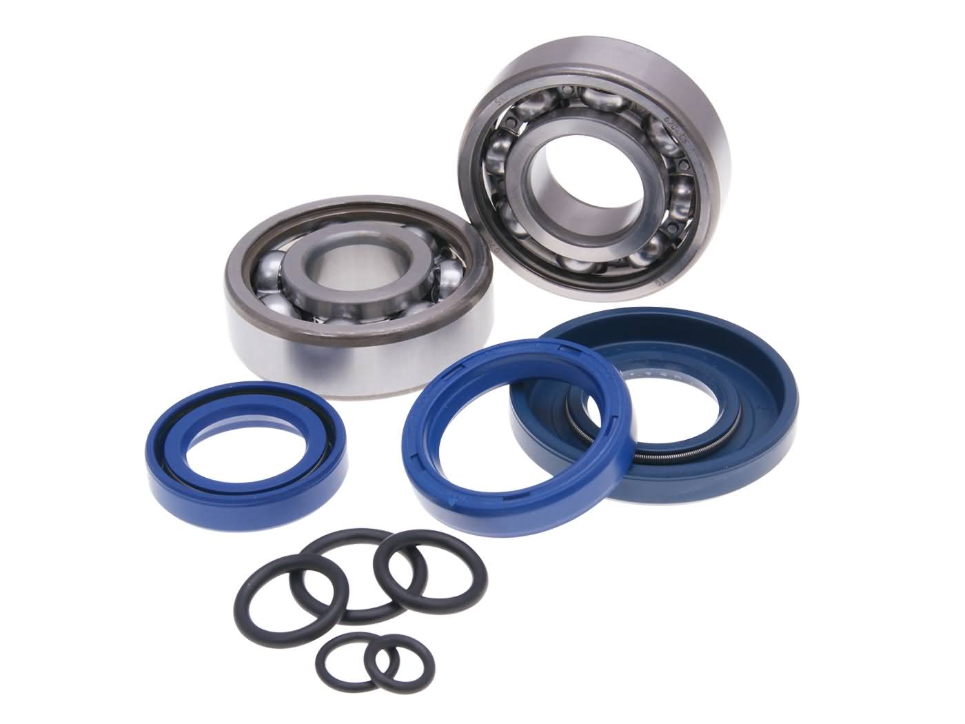 Set rulmenți arbore cotit RMS SKF 20mm cu garnituri O-ring pentru Vespa Classic PK 125 N, PK 125 S, PK 125 XL, PK 50 XL și alte modele