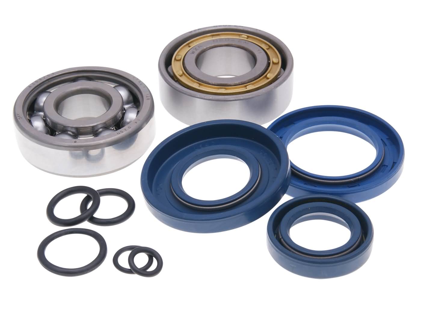 Set rulmenți arbore cotit RMS SKF cu o-ringuri pentru Vespa 125 Nuova VMA1T, Primavera 125 VMA2T, Primavera 125 ET3 VMB1T