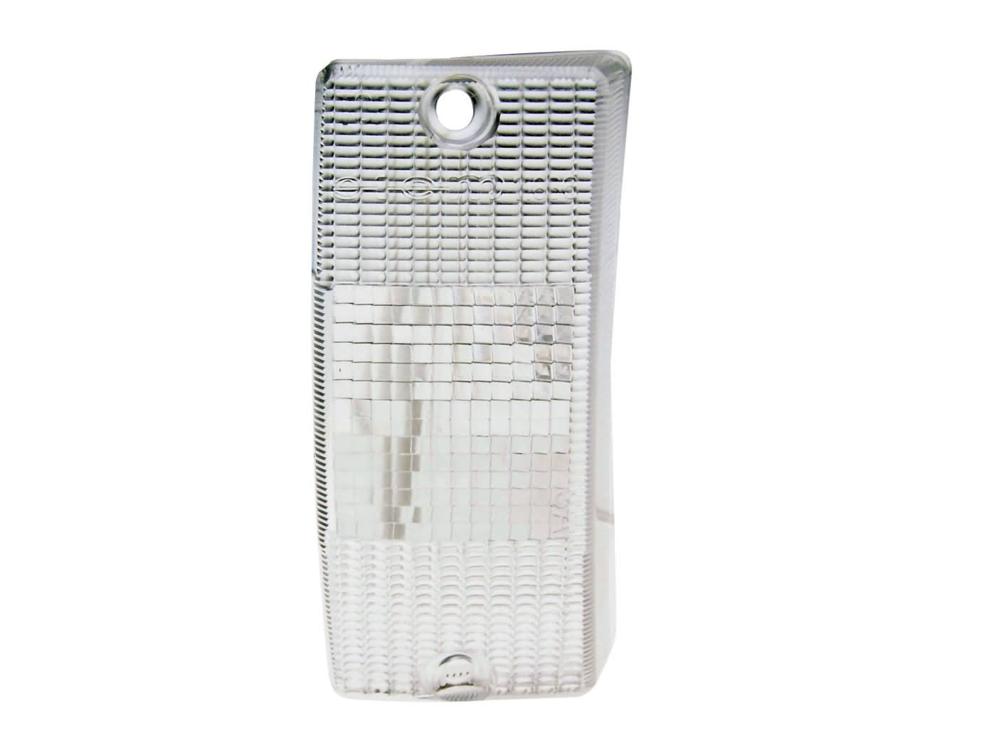 Sticlă semnalizare față stânga RMS transparentă pentru LML, Vespa Classic și alte modele