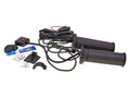 Manșoane ghidon încălzite Koso negru 120mm pentru scuter, moped, motocicletă universal