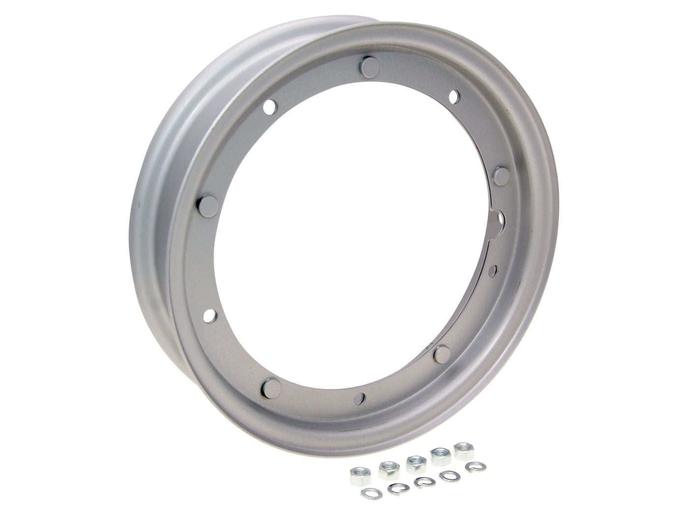 Jantă RMS 10 inch 2.10x10 argintie pentru Vespa Classic, LML și alte modele