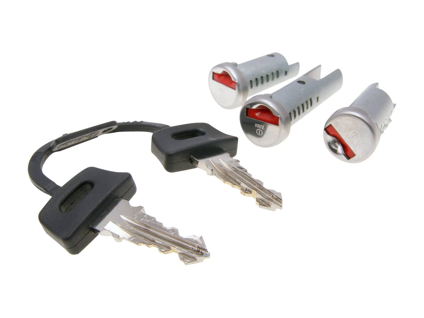 Set de încuietori CIF 3 cilindri pentru Vespa PK 50 S Elestart Automatica, Vespa 50 HP