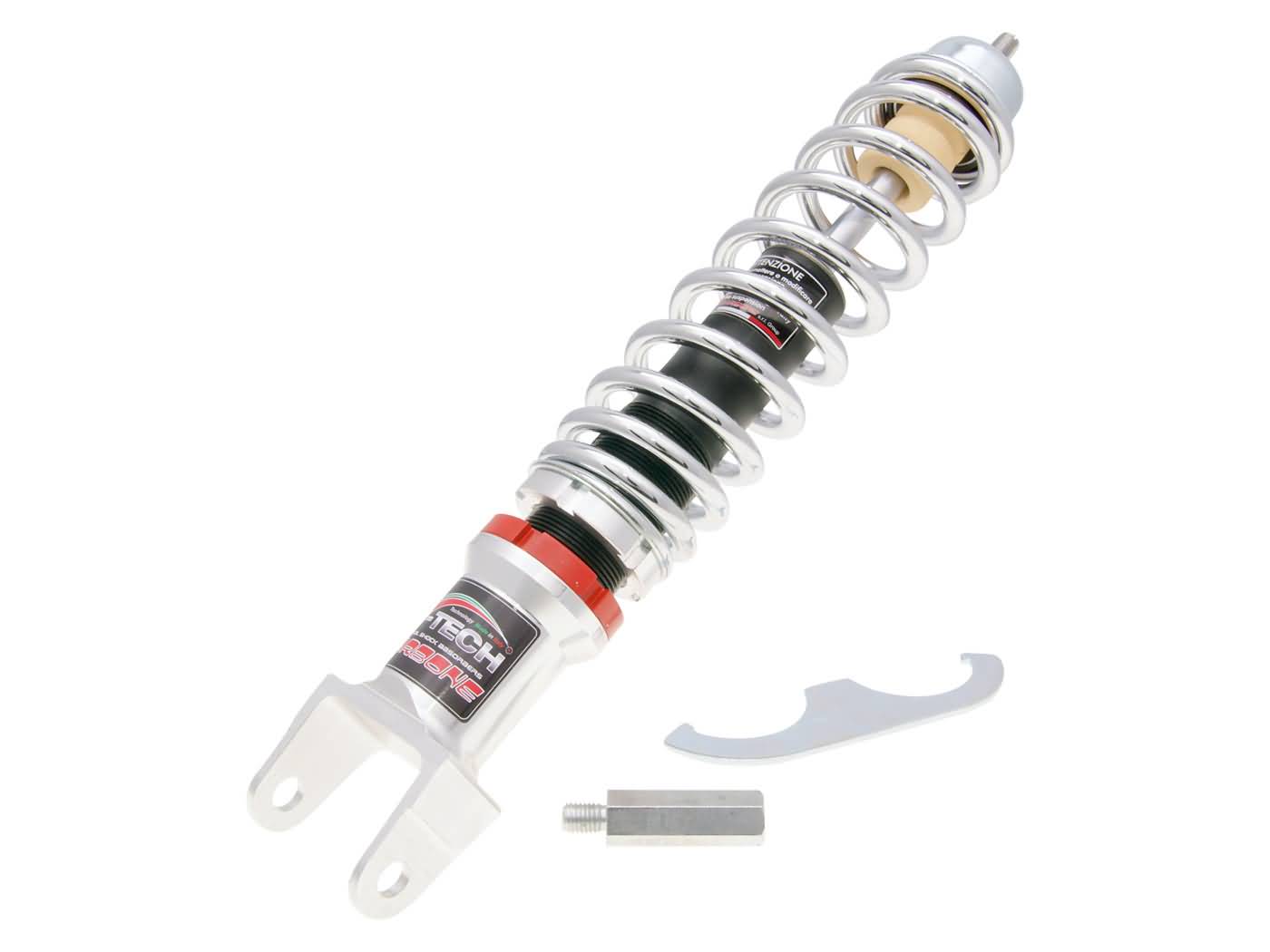 Amortizor spate Carbone Hi-Tech 340-365mm cromat pentru Vespa Classic, LML