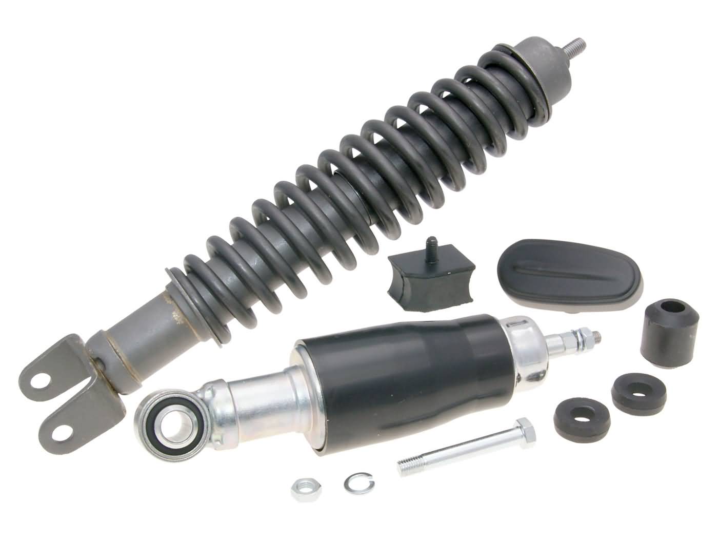 Kit amortizoare față și spate fosfatat negru pentru Vespa Classic (21 modele)