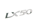 Emblemă caroserie „LX50" pentru Vespa LX 50 2T, LX 50 4T și alte modele